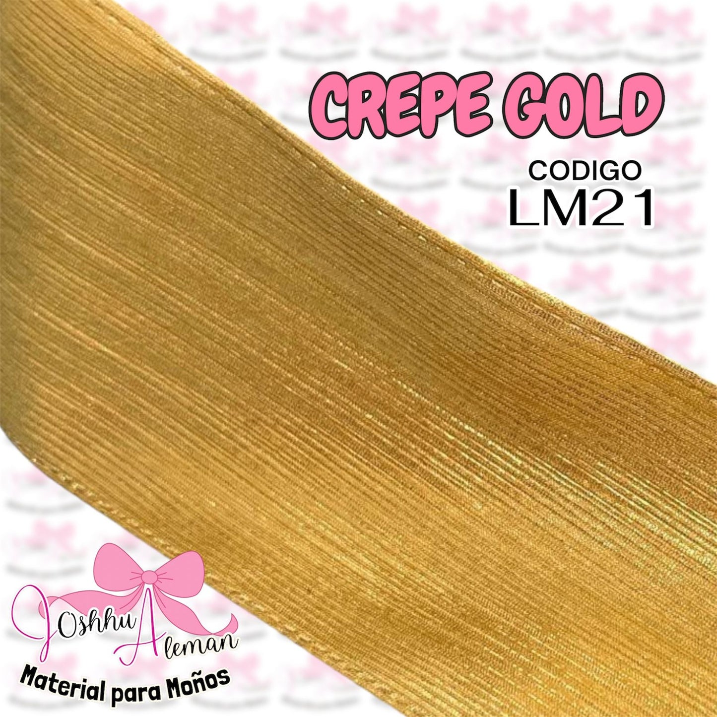 LISTON METALICO CREPE 3"