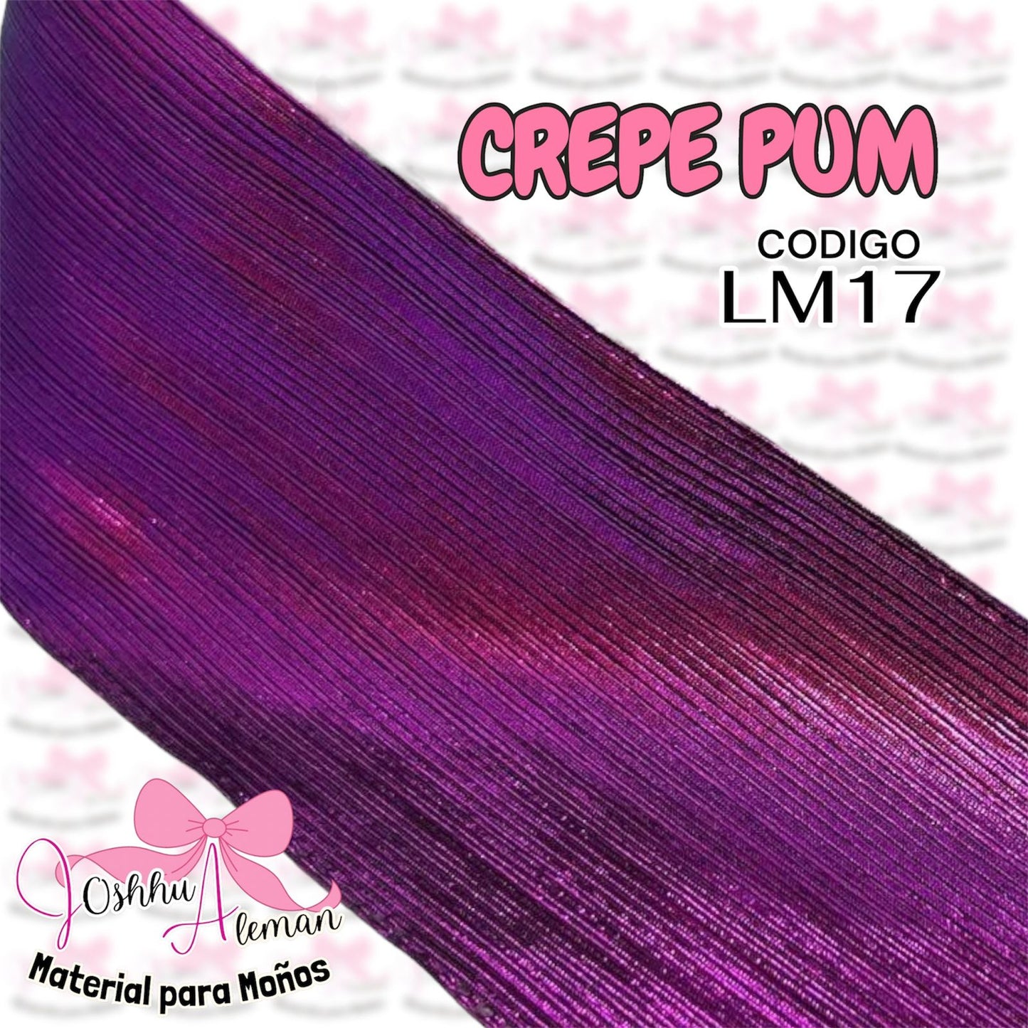 LISTON METALICO CREPE 3"