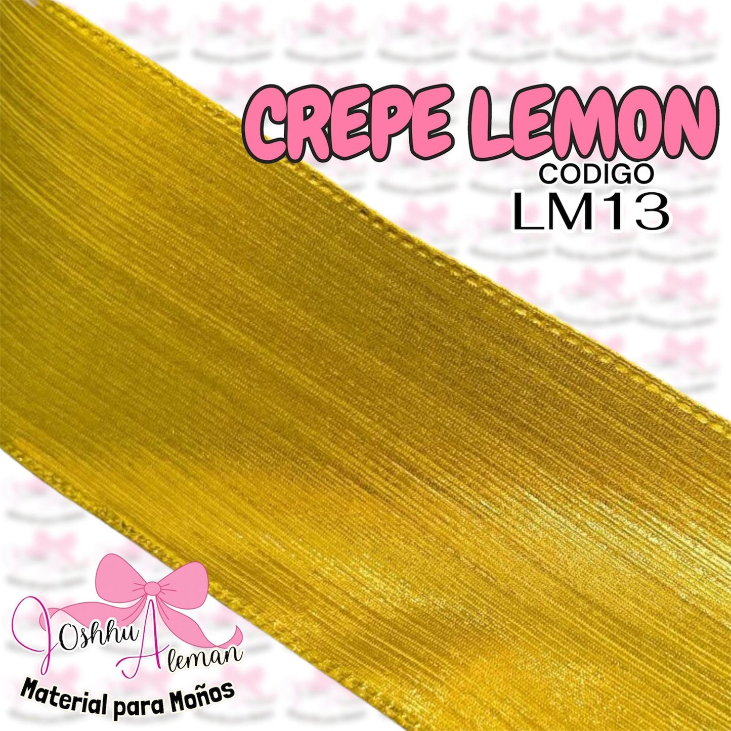 LISTON METALICO CREPE 3"
