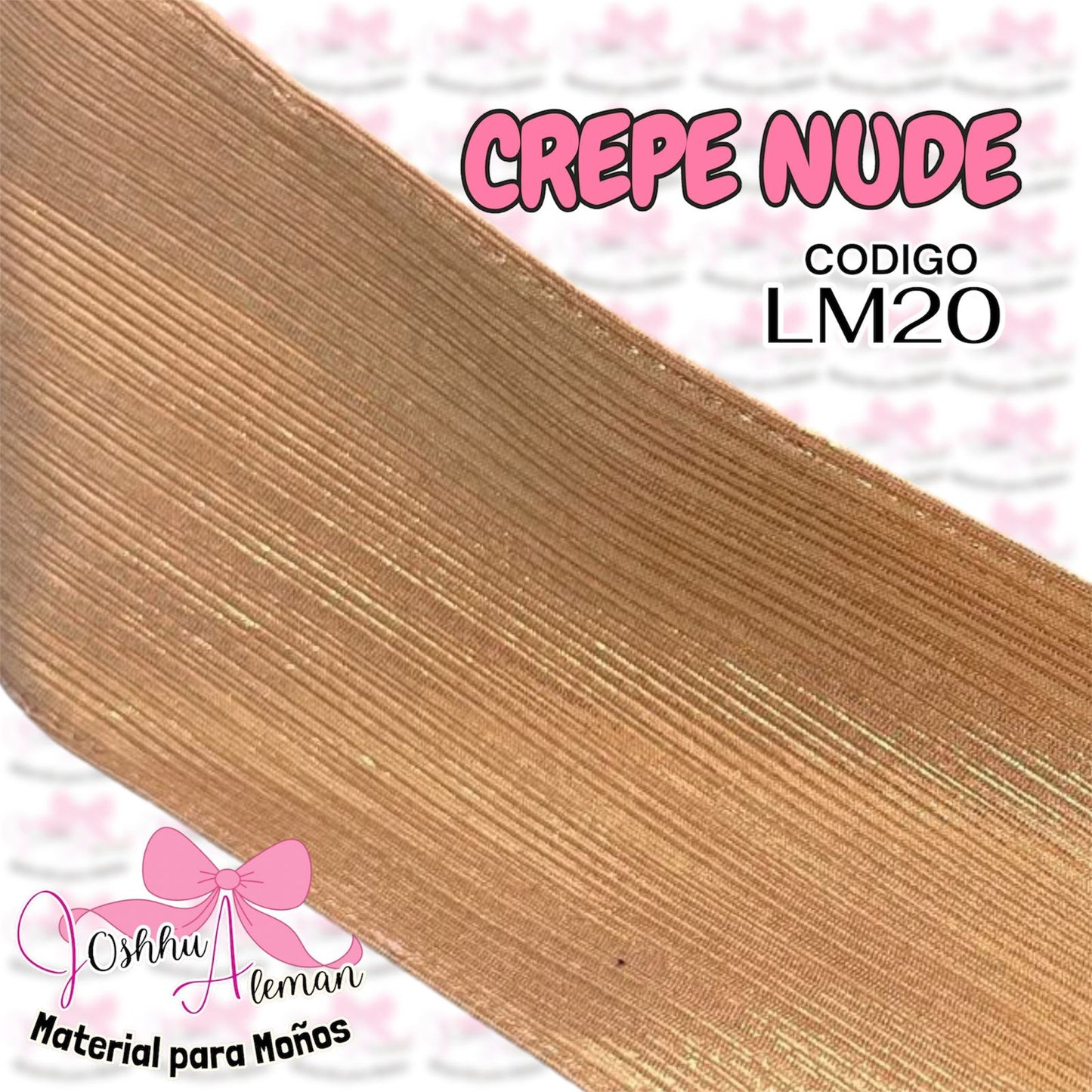 LISTON METALICO CREPE 3"