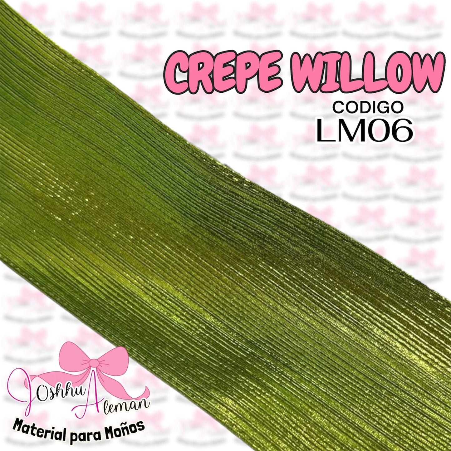 LISTON METALICO CREPE 3"