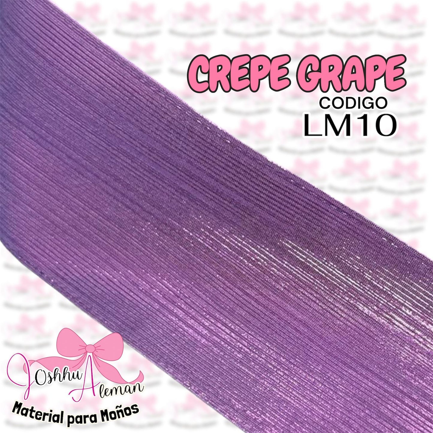 LISTON METALICO CREPE 3"