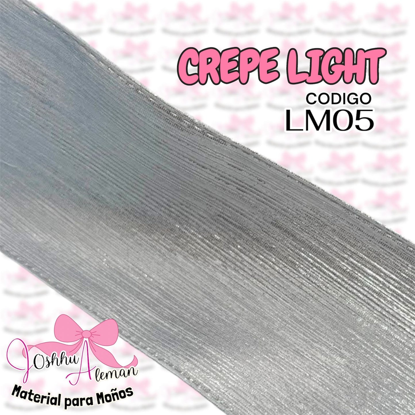 LISTON METALICO CREPE 3"
